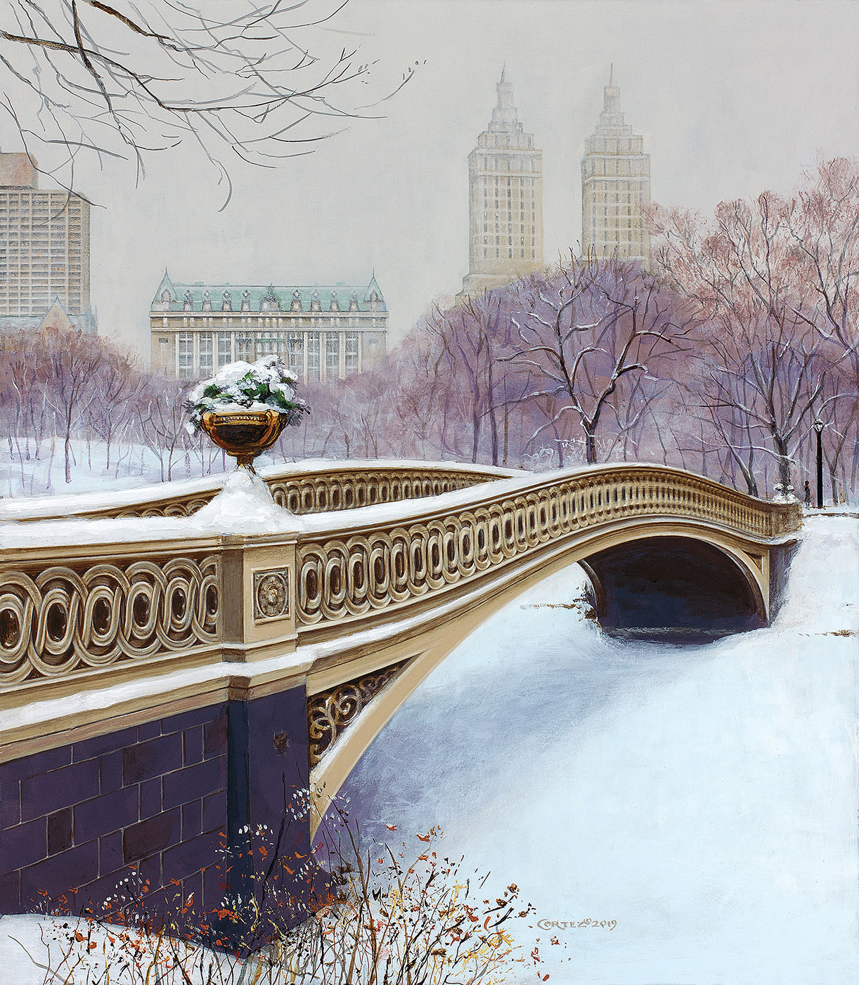 The Bow Bridge in Winter by Jenness Cortez